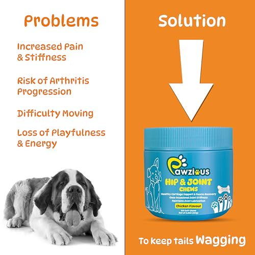 Joint Supplements for Dogs - Dog Hip and Joint Care Chews with Glucosamine, Chondroitin, Green Lipped, Omega-3, Turmeric and MSM for Arthritis, Chicken Flavor (100 Count) - Image 6