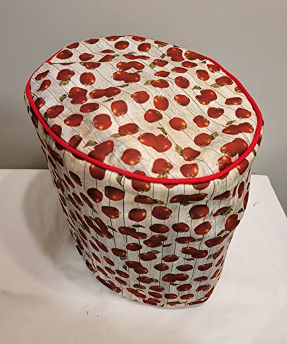 Simple Home Inspirations Cotton Slow Cooker Cover (6Qt Oval, Tossed Apples)