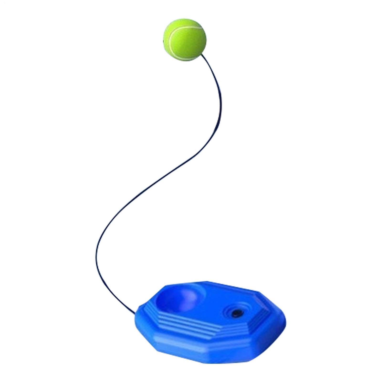 Juego completo de rebote para tenis, juego de entrenamiento individual con soporte de suelo estable, adecuado para principiantes y entusiastas, así como para patios de juegos, patio trasero y sótano