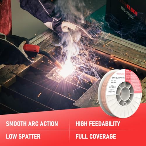 Image of YESWELDER ER70S-6 MIG Welding Wire, 0.023 in 10 Pounds ABS Strong Spool