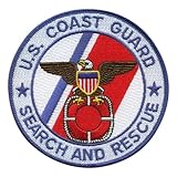 Search and Rescue SAR US Coast Guard - Sew on - Embroidered Patch / Badge / Emblem