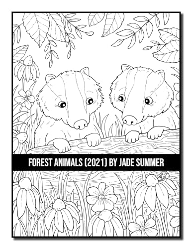 Forest Animals: An Adult Coloring Book with 50 Adorable Images of Woodland Creatures, Beautiful Flowers, Nature Scenes, and More! - Image 17