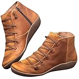 ❤❤ Cremallera lateral: las botas de invierno para mujer cuentan con un cordón decorativo, mientras que hay cremalleras laterales para un ajuste seguro y cómodo, es muy conveniente para usted poner y quitar estas botas de invierno en cualquier momento.