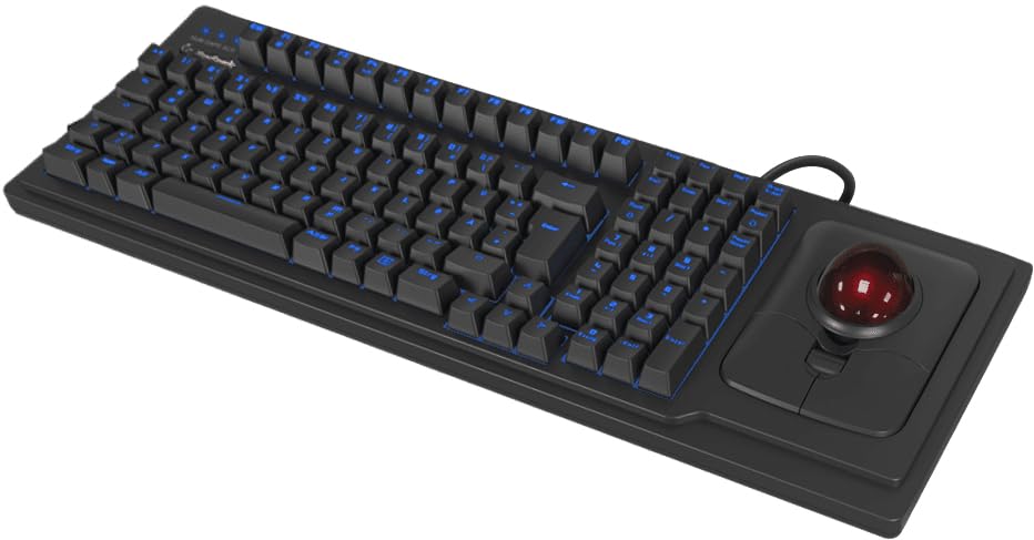 KeySonic TAS KSK-8202ELU-T Trackball Clavier américain Noir