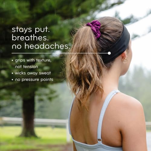 Image of KOOSHOO Head-Band for Men and Women - Durable, Plant-Based Hair Accessory - Versatile Sports Sweatband - Elastic Thick Sweat Band for Women & Men - Great for Running, Yoga, Exercise, etc