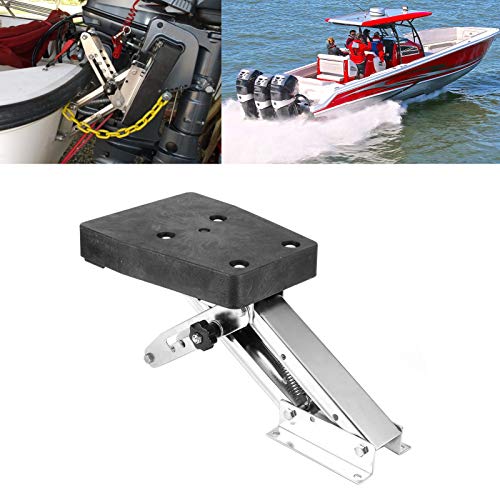 Akozon Außenborder Motorhalterung Kicker 304 Edelstahl 25PS 110Lbs Motorhalterung Motor Motorhalterung Halterung Bootsmotorständer für 2-Takt-Außenbordmotoren