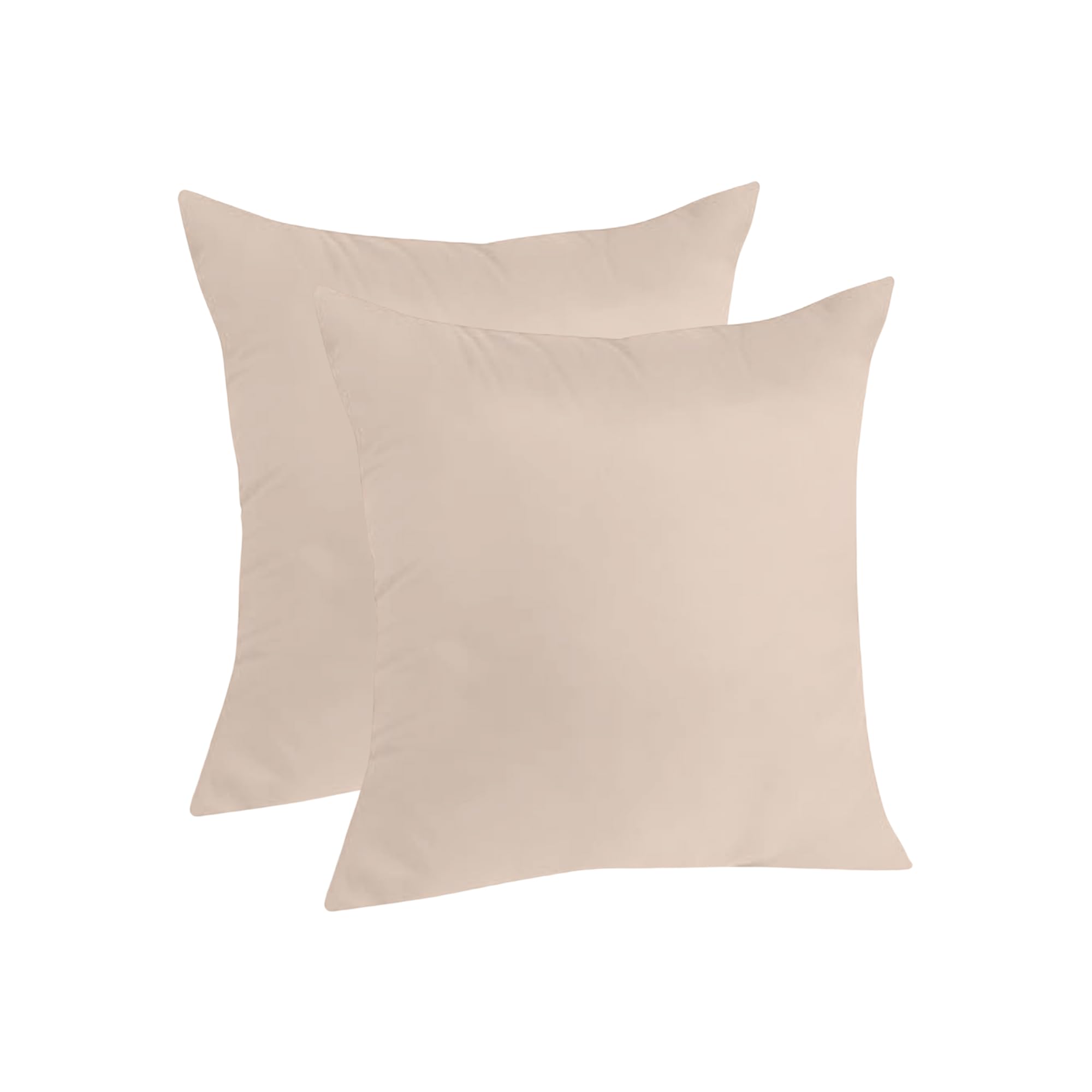 Royale Linensยฎ Outdoor Garden Cushion | Throw Pillow Shredded Foam Filled | Water Resistant Soft and Comfy Patio Pillow Cushions for Sofa, Couch, Balcony | 18" x 18" (Cream, Set of 4)