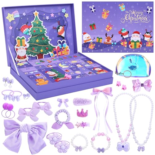 LIHAO Weihnachten Geschenke für Mädchen Haarschmuck Schmuck Halskette...