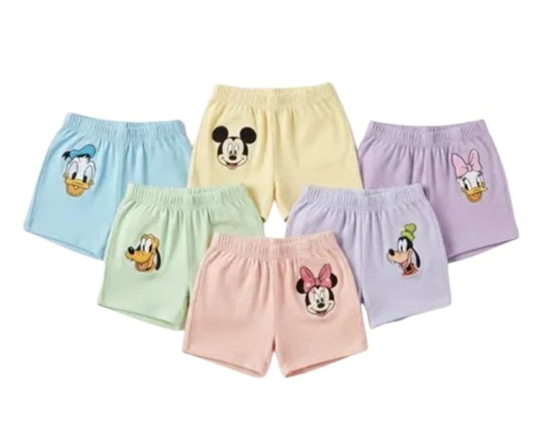 100% Soft Cotton Regular Fit & Comfortable Kids Innerwear Bloomers Panty for Baby Girls and Boys (Pack of 6)-picture-55