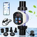 Smart Saltwater Pool Chlorinator System, Up to 12,000 Gallons Pool, Saltwater Chlorine Generator with Smart App Remote Control, Salt Chlorine Generating System with Smart Digital Panel