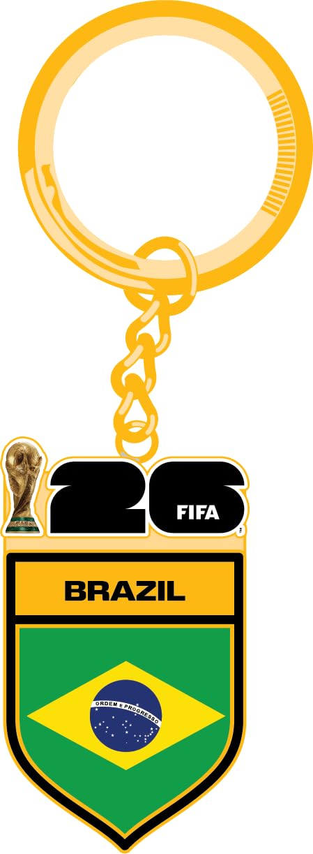 2026 FIFA World Cup Keychain – Officially Licensed, Collectible Gift for Fans, Durable Metal Ring for Keys, Backpacks