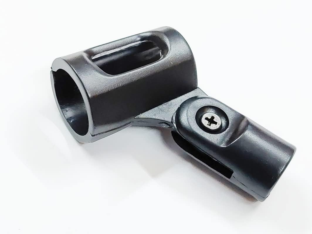 Mic Clamp Holder Mike For Long Mike Stand musical instrument studio table adjustable wireless Handheld (Black) (Pack of 1 Pc)