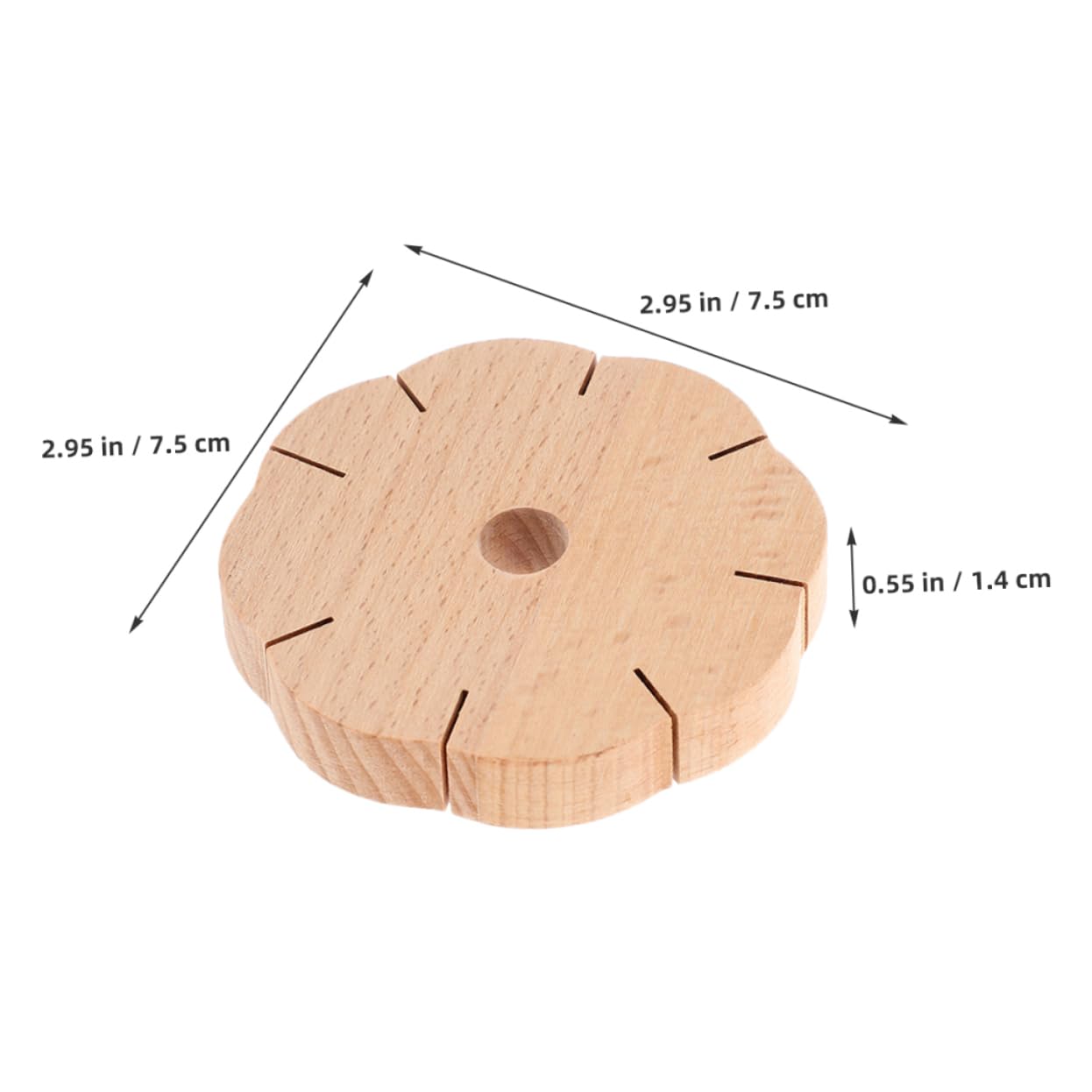 HOMSFOU 5 Ensembles Machine À Tricoter À La Corde Plaque De Disque De Tissage Fait Main Planche Outil Tricoteuse en Bois Disque À Tricoter Bracelet 3 Pièces * 5