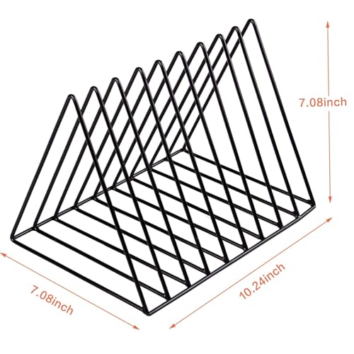 Triangle Magazine Rack Desktop Metal Iron Book Rack Record Holder Triangle Magazine Rack Stand ...