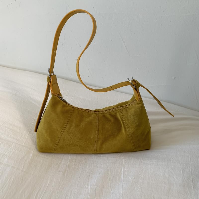 Suede Underarm Bags Crossbody Bag Crescent Hobo Bag for Women Work Travel Daily Use3
