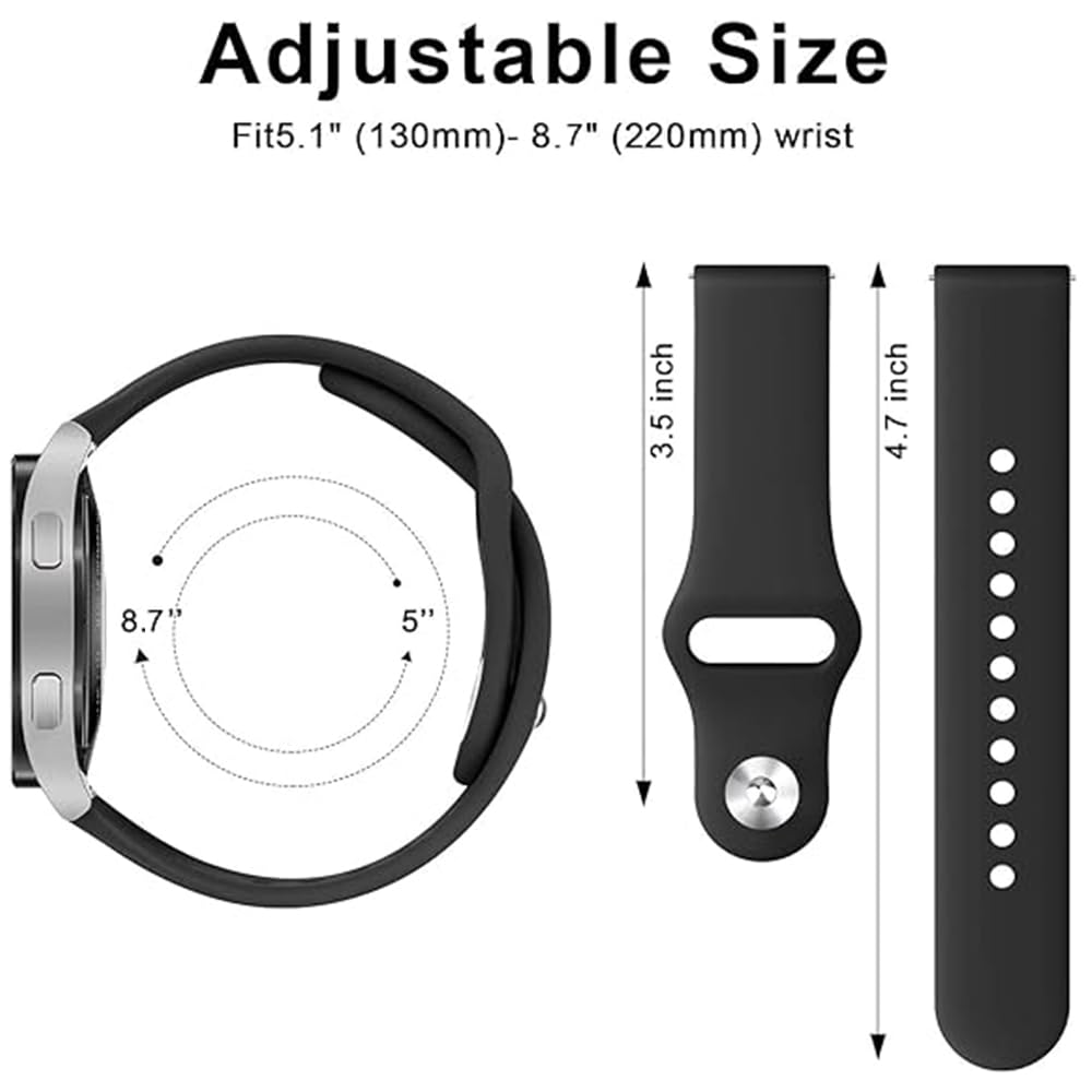 Bransoletka Pasek Silikon do Garmin Vivoactive 4,Venu 4 45mm/3/2, 22mm Sport Paski Pasek Zegarka do Garmin Forerunner 570 47mm/970/255/265 Music