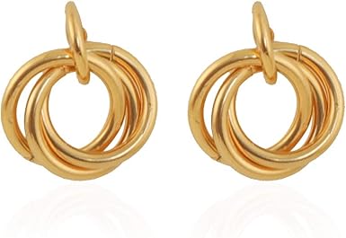 GELVTIC Genuine Leather Dangle Earrings For Women - Lightweight Heart Drop Earrings, Gift Box Included