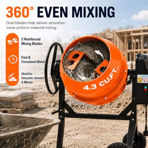 SILVEL Electric Cement Mixer