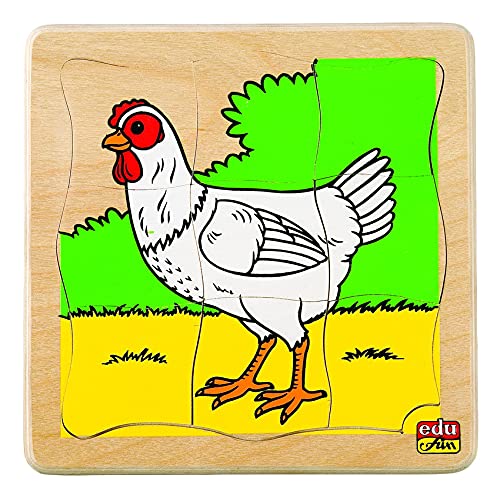 Edu-Fun See How They Grow Chicken Puzzle, Multicolor