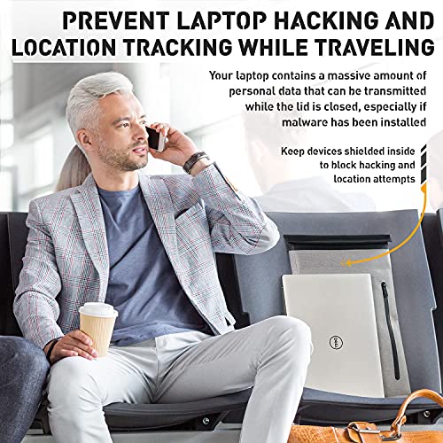Funda de portátil impermeable para trabajar en cafeterías sin hackeos 5