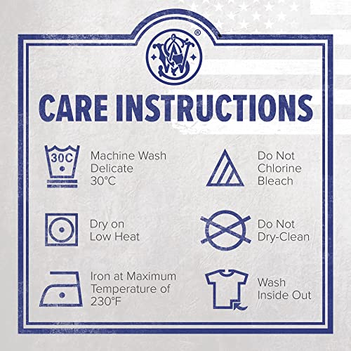 Smith & Wesson Officially Licensed Men's Short Sleeve Crewneck T-Shirt, Classic Graphic S&W Logo Tee4