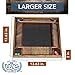 WE Games 14 inch 1-4 Player Shut The Box Wooden Board Game, Walnut Stain