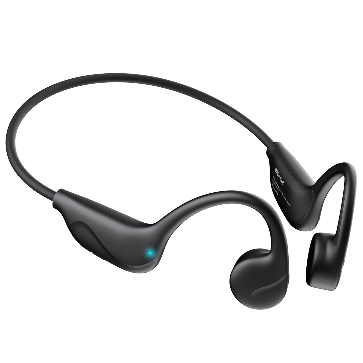 Pupabiflor Bone Conduction Headphones,Bluetooth V6.0 Bone Conduction Earbuds with Mic,Open Ear Headphones 12Hrs Playtime,Wireless IPX5 Waterproof