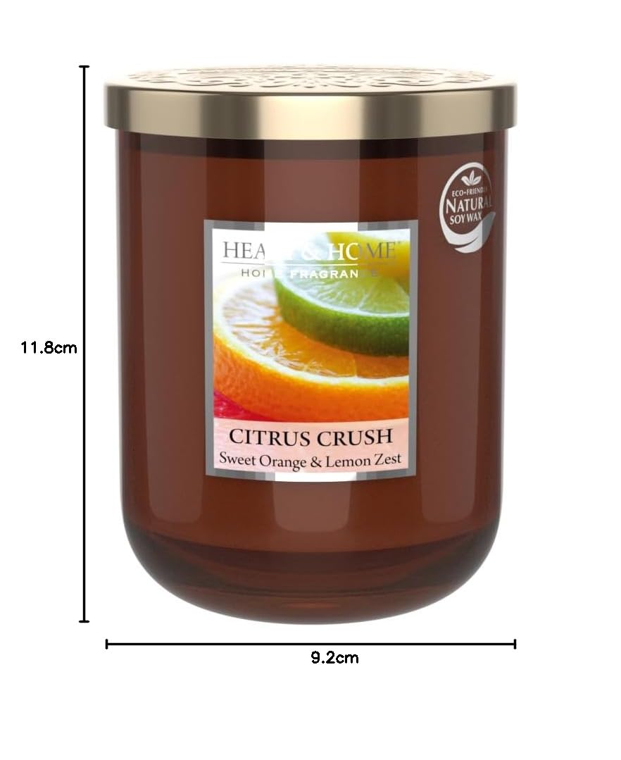 Candela Profumata Soia Heart & Home - Acqua Viva E Sottobosco, 75 Ore, Vaso Decorativo - Foto 6