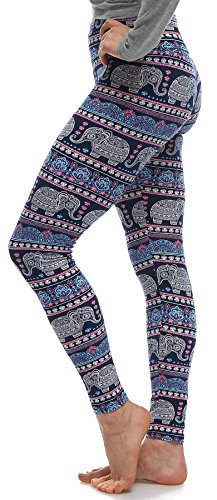 LMB Lush Moda Extra Soft Leggings with Designs- Variety of Prints - 746YF