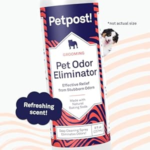Petpost | Pet Odor Eliminator Spray for Dogs & Cats – Naturally Effective Deodorant and Bad Smell Killer – for Spraying Your Pet or Around The Home 8 oz.