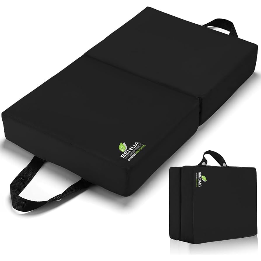 EVA Kneeling Pad With Handle, Durable Kneeler Mat Knee Protection For Garage Garden(Black