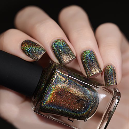 Image of ILNP Treehouse - Rich Army Green Ultra Holographic Nail Polish