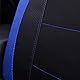 Flying Banner Gabardine Netz Auto Sitzbezüge Seitenairbag universell für die meisten Autos LKWs Lieferwagen SUVs (Vordersitze, Schwarz und Blau)