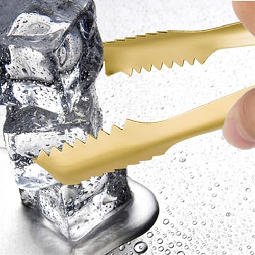 Rejzzdkoe Stainless Steel Ice Scoop And Ice Tongs,Small Round Bottom Bar Ice Flour Utility Scoop 8Oz& Buffet Clip 6Inch Kitchen Bar Bbq Party Wedding thumb #5