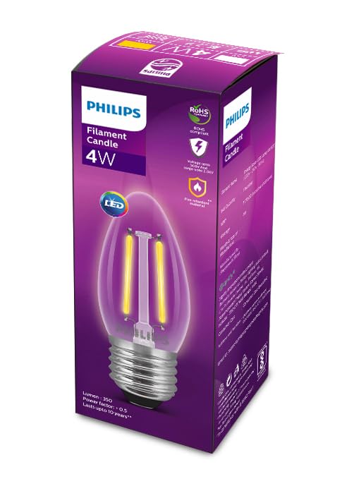 Philips Filament Candle LED Bulb - Warm White -1