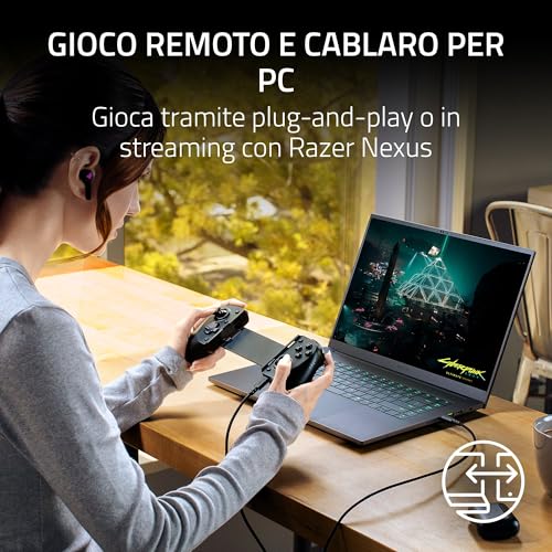 Kishi V3 - Controller a gaming USB-C per iPhone e smartphone Android - Plug and Play - Stick analogici anti-drift (12 pulsanti - Sensa HD haptics, Nexus app) Nero - Controller - Immagine 5