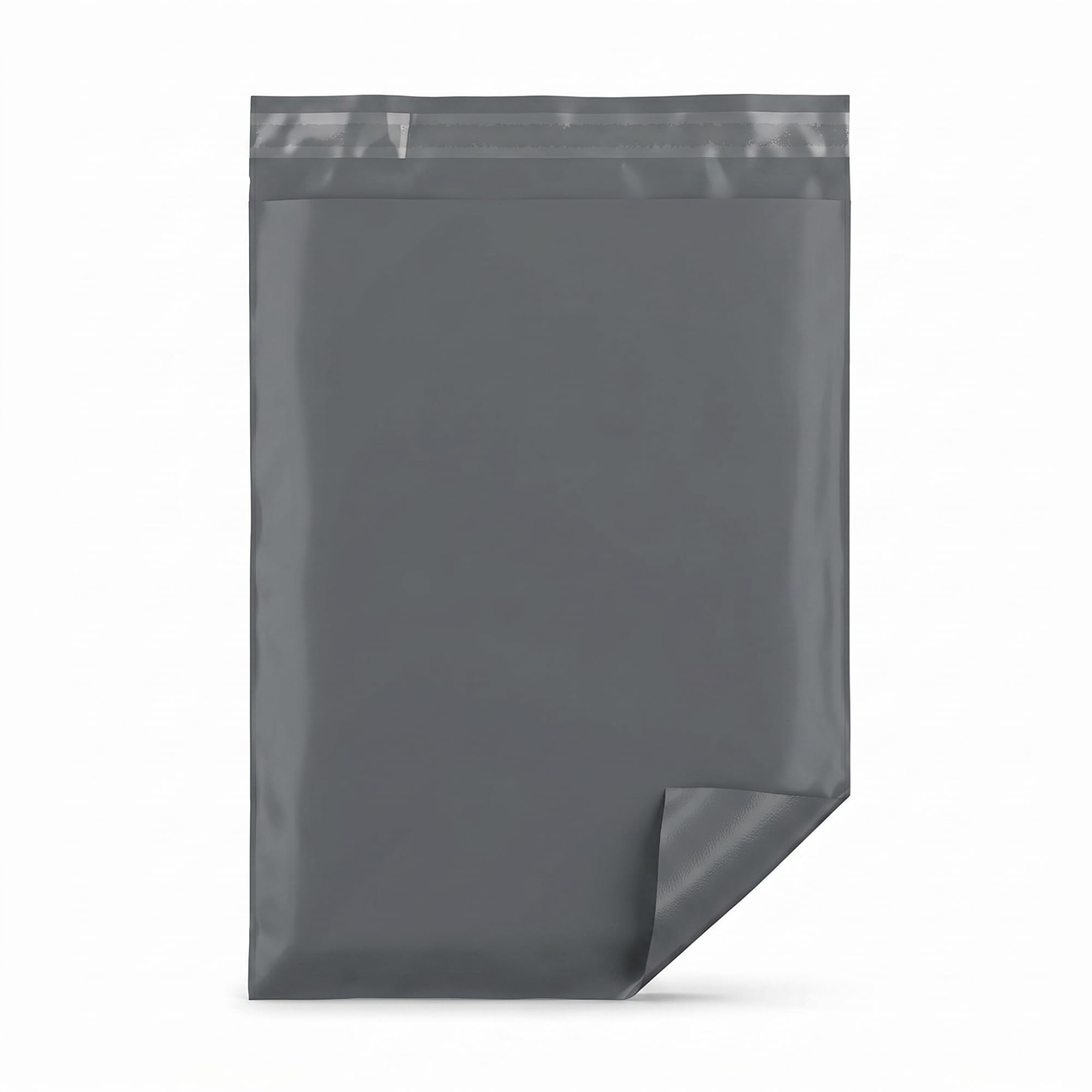 Straame Grey Postage Bags 14x21 in, Self-Seal Opaque Poly Mailers, 100 Pack