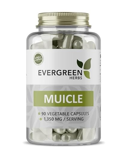 Evergreen Herbs Muicle Capsules - 90 Vegetable Capsules, 1350 mg Per Serving, Mexican Honeysuckle Plant Herbal Supplement for Daily Wellness, Liver, & Immune Support, No Fillers or Additives
