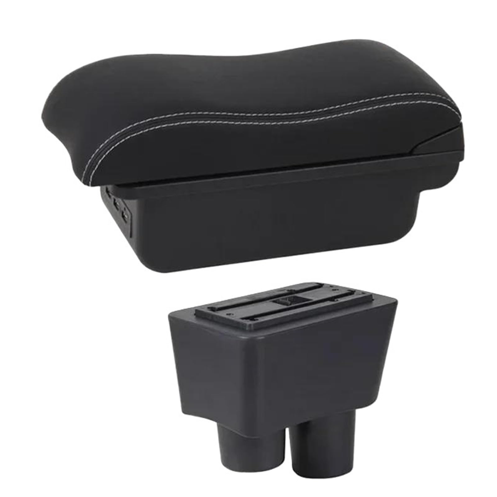 Otbehuwj C2 White Line Car Armrest Box Interior Retrofit Storage Box For Nissan For Almera For Versa