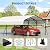 20x20Ft Metal Carport, Heavy Duty Metal Garage with Steel Frame & Enhanced Base for All Weather, Oversized Carport for Car, Boats and Tractor (20x20x9FT)