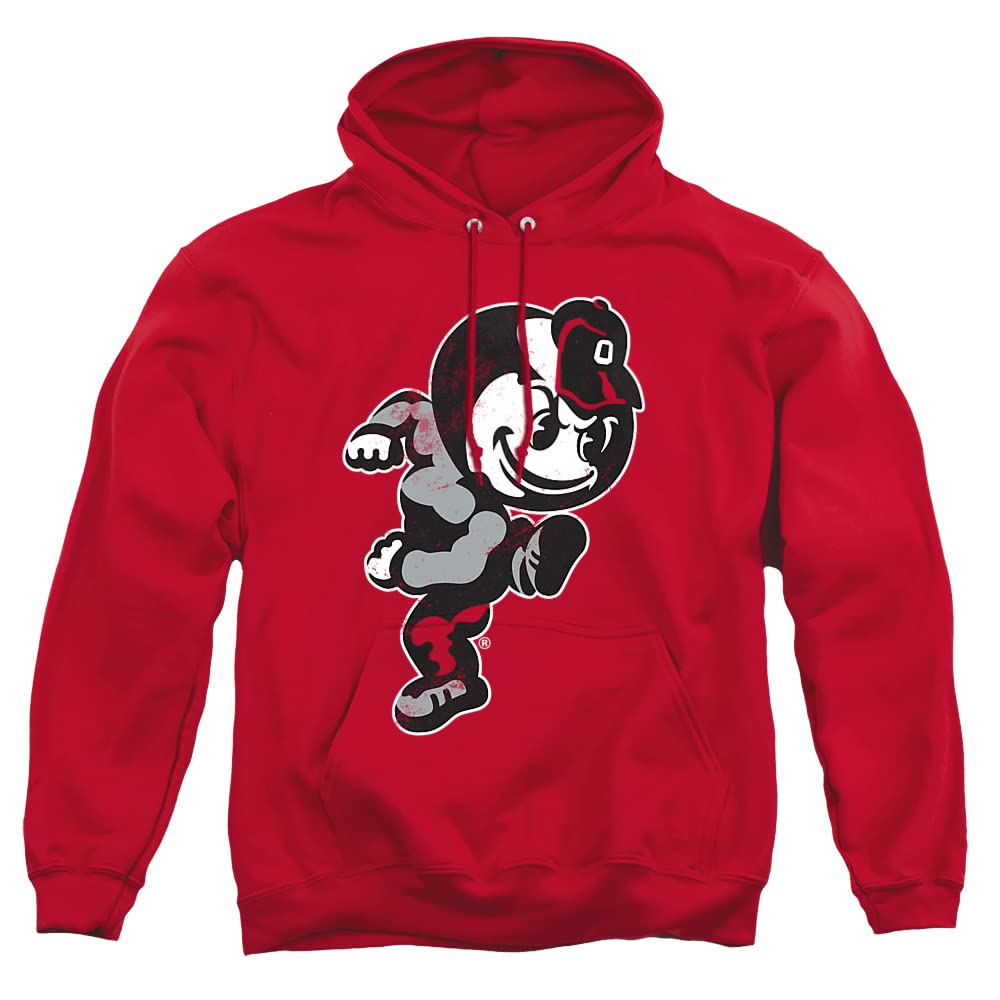 The Ohio State University Official Brutus Unisex Adult Pull-Over Hoodie,Team Red, X-Large