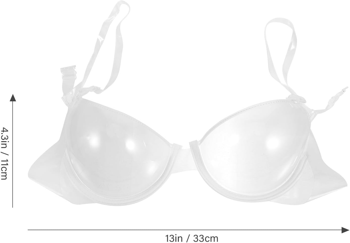 Invisible Transparent Ultra-fine Strap Plastic Bra Disposable Underwear Bra for Ladies Women Girls (34) - Image 9
