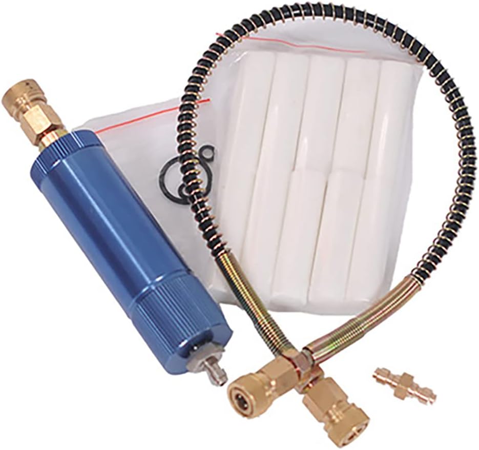 TUXING 4500Psi Pcp Hand Pump Air Filter, Pcp Air Compressor Oil Water Filter with Female Soft Hose and Male Quick Connector for High Pressure Air Compressor Pump 30Mpa