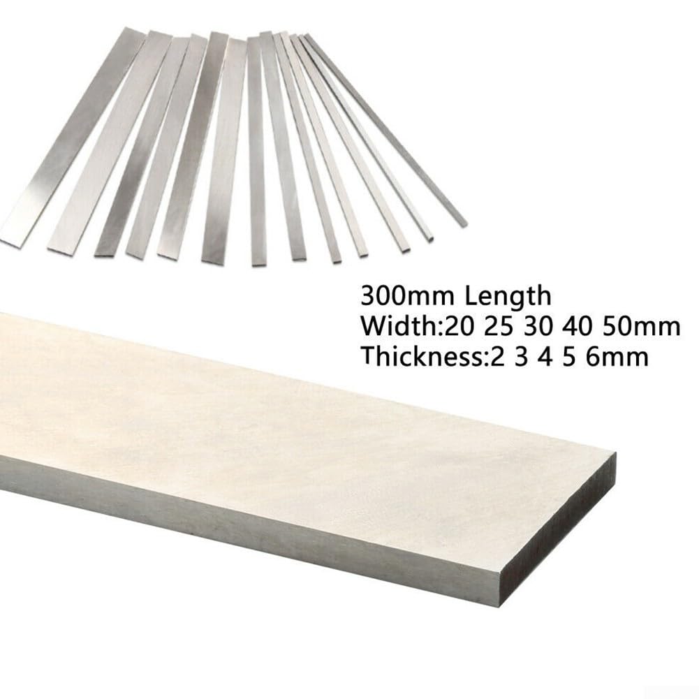 Lot de barres carrées HSS en différentes largeurs et longueurs pour tous les besoins d'usinage (5 mm x 50 mm x 300 mm)
