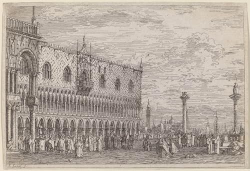 Peinture sur toile Canaletto tableau d'art Del Bando salon chic 60x90cm
