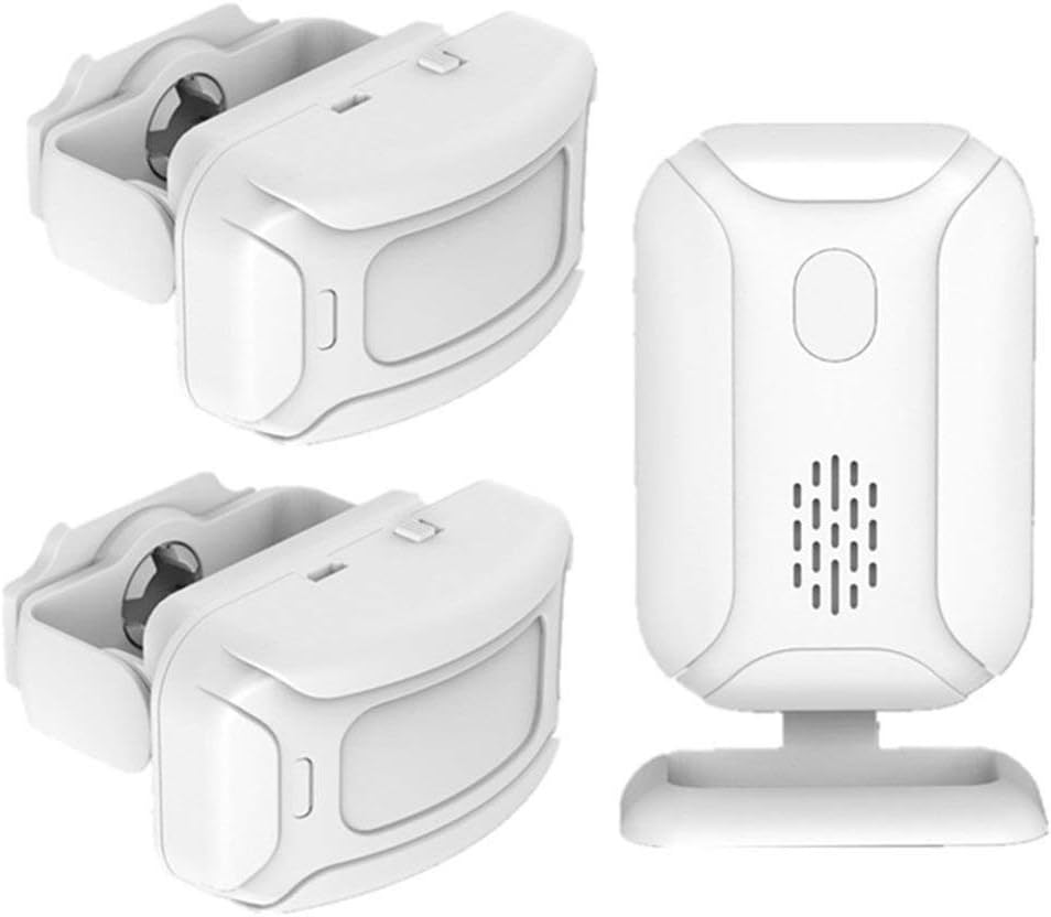 Doorbell Kit, Waterproof Door Chime Kit with Two Plug-in Receivers, LED Indicators, Easy Setup for Home and Office