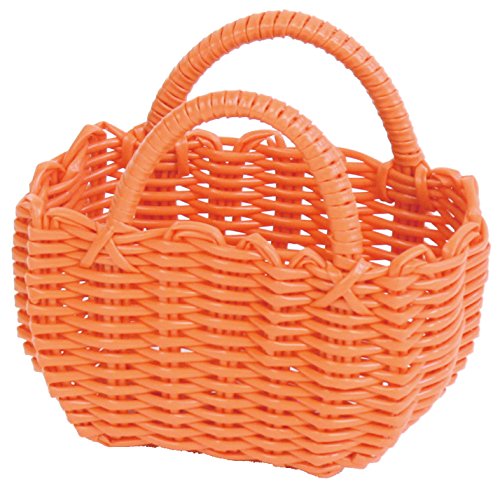 村田屋 ビニール製 ミニカゴバッグ P.Pプチプチバッグオレンジ 9079