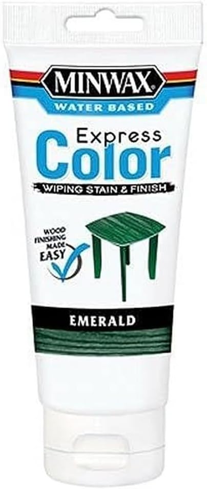 Minwax 308064444 Express Color Wiping Stain and Finish, Emerald