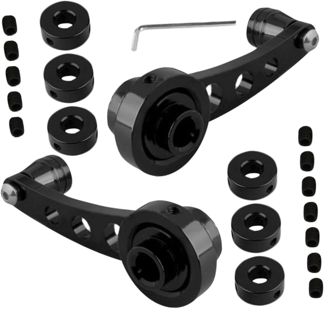 4pcs Car Window Handle Crank Aluminum Easy Install for Crank Lever Handles
