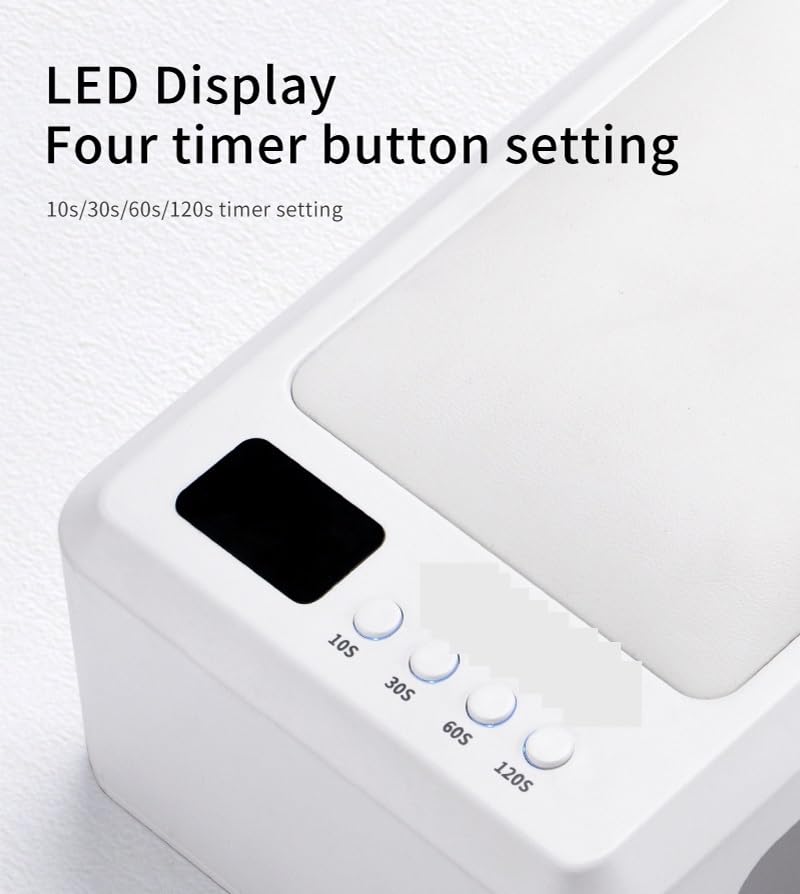 Lampa LED do paznokci, Profesjonalna lampa UV LED do paznokci 72 W, 2 w 1, duża utwardzania, suszarka z podłokietnikiem użytku salonie stylizacji